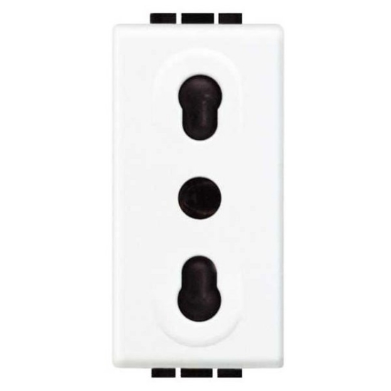 Imagine Priză standard italiană 10/16A modulară 1M albă N4180