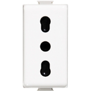 Imagine Priză standard italiană 10/16A modulară 1M albă Matix AM5180