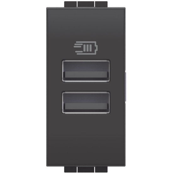 Imagine PRIZA USB A+A 1M ANTRACIT LIVING LIGHT LGBTL4191AA-LL
