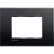 Imagine Ramă Ornament 3 Module Living Light Bticino Antracit LNA4803AR