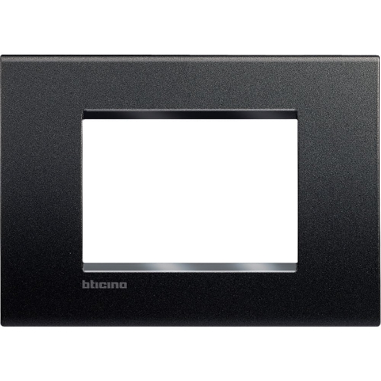 Imagine Ramă Ornament 3 Module Living Light Bticino Antracit LNA4803AR