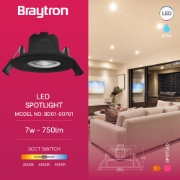 Imagine Spot LED Rotund G3 7W 3in1 IP54 Negru BD01-00781