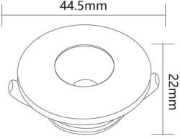 Imagine Spot cu LED rotund MINICOB 5W 6400K Brayton BR-BH06-00930