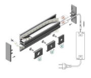 Imagine Profil LED Negru 10A/AX 2000