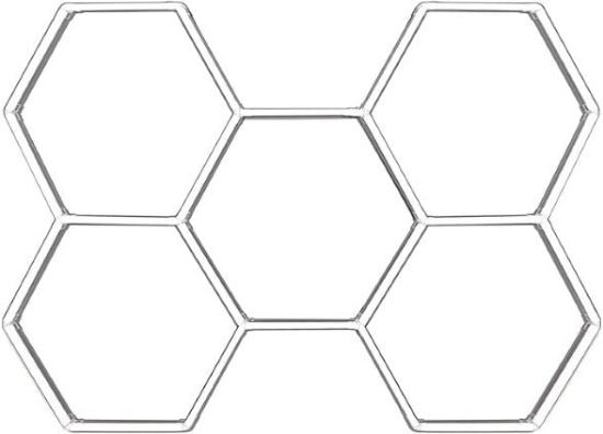 Imagine Tavan LED Honeycomb Set 5 Hexagoane 2347x1641 mm 200W (II639)