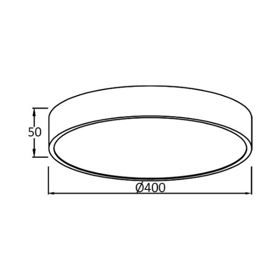Imagine Plafonieră LED 36W 3000/4000/6500K Lemn Blade RND BR-BH16-04187