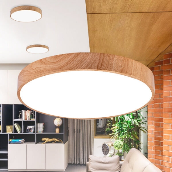Imagine Plafonieră LED 36W 3000/4000/6500K Lemn Blade RND BR-BH16-04187