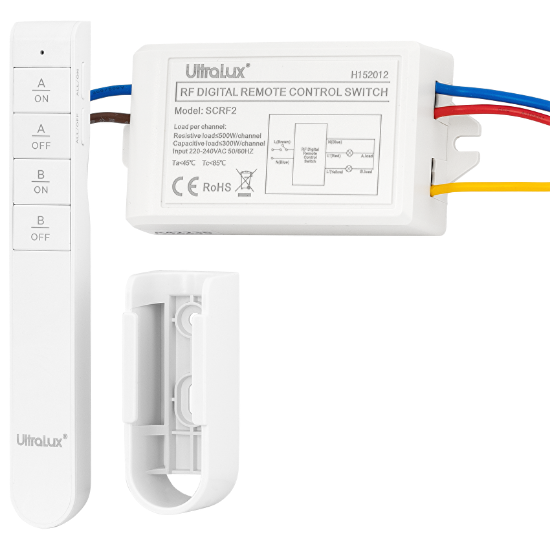 Imagine Telecomandă cu funcție de întrerupător RF, 2 canale, 220V