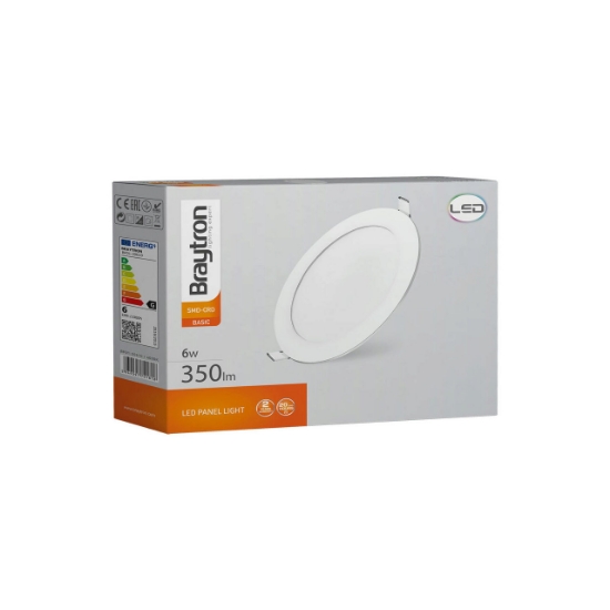 Imagine Spot LED rotund încastrat 6W 6500K Braytron BR-BP01-30630