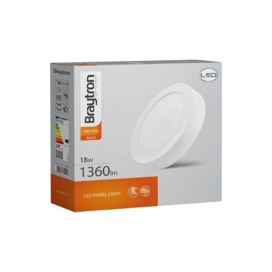 Imagine Spot LED rotund aplicat 18W 230V 6400K Braytron BR-BP03-31830