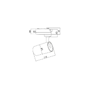 Imagine Spot LED pe șină A15 Alb 5000K 15W 1120lm BR-BD40-00120