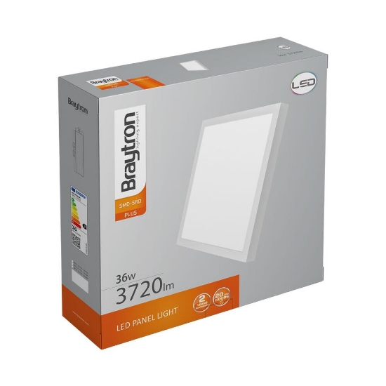 Imagine Spot LED pătrat aplicabil 36W 6500K Braytron BR-BP04-33630