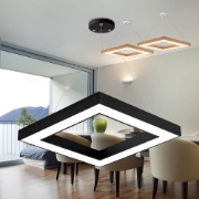 Imagine Plafonieră LED suspendată 45W 3000/4000/6500K Negru Blade SQR BR-BH16-07281