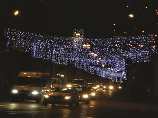 Imagine Instalație cu 300 LED-uri, alb cald, 30 m, PVC