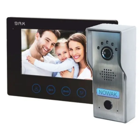 Imagine Videointerfon ultra slim PLUTON BAX VDP-51, ecran 7", 16 sonerii, touchscreen, Negru