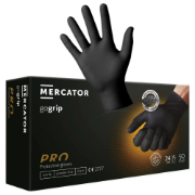 Imagine Mănuși nitril GOGRIP negre, L, 50 buc