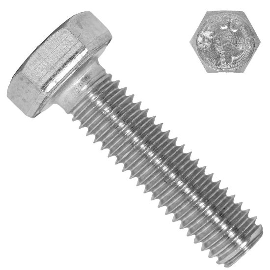 Imagine Șurub cap hexagonal DIN 933-8.8 M10x30 ZA