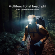 Imagine Lanternă frontală LED 3W + 5W COB IP43 cu încărcare tip C