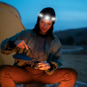 Imagine Lanternă frontală LED 3W + 5W COB IP43 cu încărcare tip C