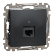 Imagine Priză RJ45 Cat5E UTP Sedna Design antracit