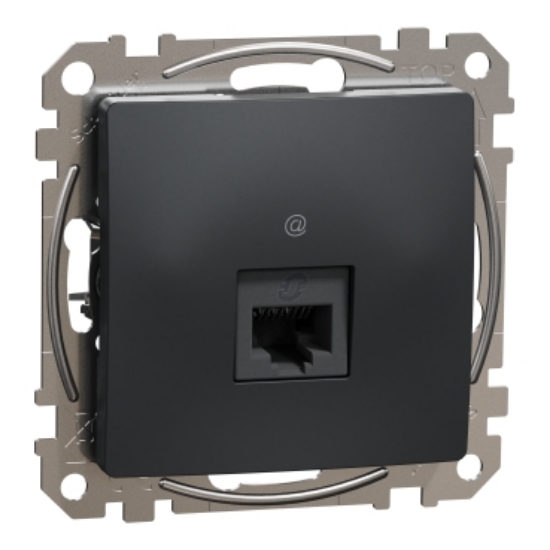 Imagine Priză RJ45 Cat5E UTP Sedna Design antracit