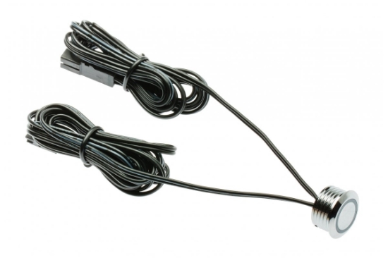 Imagine Întrerupător tactil dimabil 12V DC, max. 20W, crom, cablu 150cm