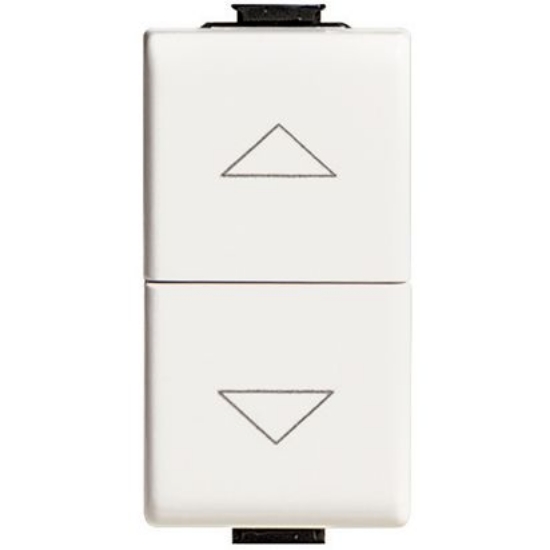 Imagine Buton interblocat jaluzele 10A modular 1M alb AM5037