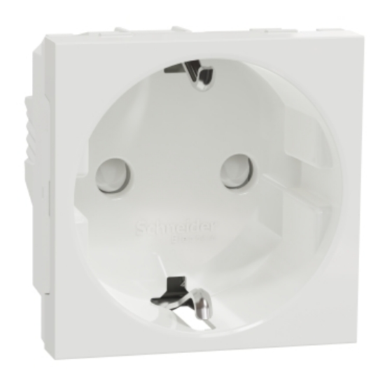 Imagine Priză 2P+E 16A cu obturator, alb NU303718
