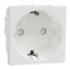 Imagine Priză 2P+E 16A cu obturator, alb NU303718