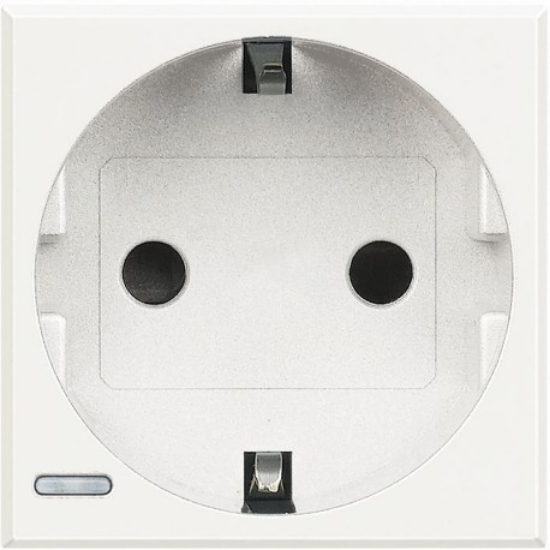 Imagine Priză Schuko 2M Alb 16A Axolute HD4141
