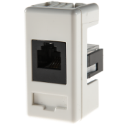 Imagine Priză telefonică RJ11 Gewiss System, 1 modul, alb GW20251
