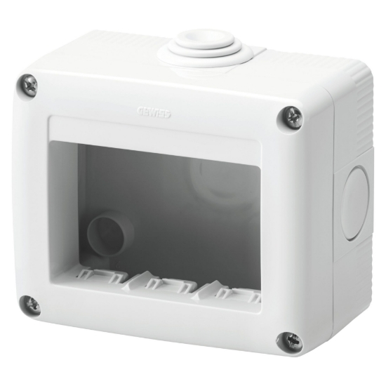 Imagine Doză de montaj aparent Gewiss, 3 module, IP40