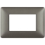 Imagine Placă Bticino Matix 3 module, culoare iron AM4803MIR