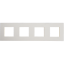 Imagine Rama decor 4 module Dahlia, Gewiss GW35904AW, alb