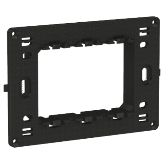 Imagine Suport fixare 3 Module negru EASY