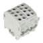 Imagine Clema de derivație izolată Schrack Technik IK026212, cablu Cu-Al, 35mm², 1P, 4 intrări - 4 ieșiri, gri