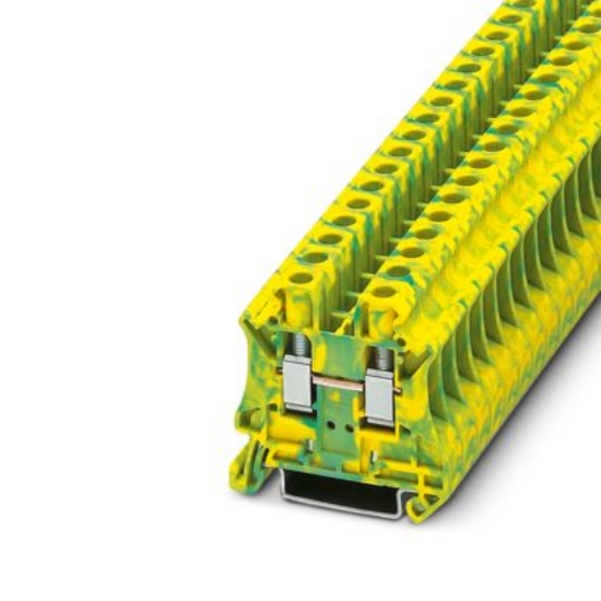 Imagine Conector șină DIN Phoenix galben-verde 6mm²