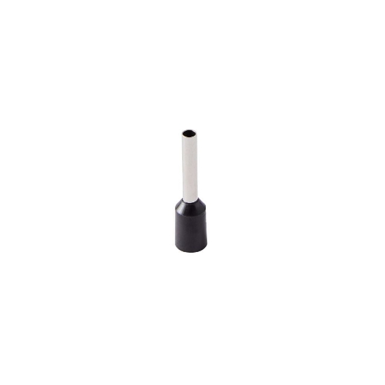 Imagine Pini terminali izolați negri pentru cablu 1.5 mm²