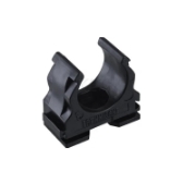 Imagine Clema fixare pentru tub rigid Ø16mm, negru, HF, stabilizată UV, cu autostingere