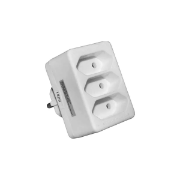 Imagine Stecher Schuko triplu cu contact de protecție