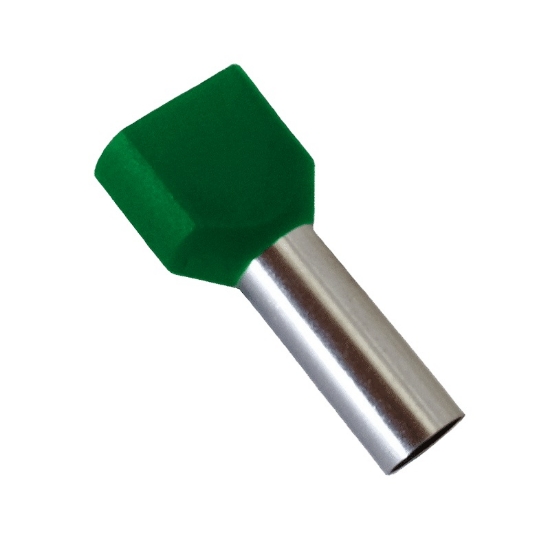 Imagine Pini dubli verzi pentru cablu 2x6mm