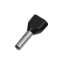 Imagine Pini dubli negri pentru cablu 2x1,5mm