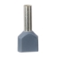 Imagine Pini dubli gri pentru cablu 2x2,5 mm