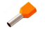 Imagine Pin terminal izolat portocaliu pentru cablu 4mm²
