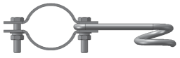 Imagine Brățară cu cârlig pentru suport branșament 1 1/2", 2"
