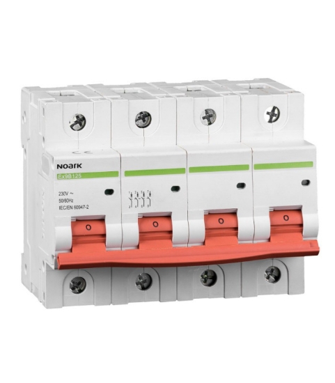 Imagine Siguranță automată Ex9B125 4P 80A curba C 20kA Noark 102851