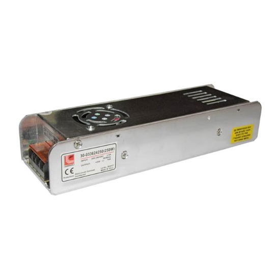Imagine Transformator pentru bandă LED 230V/24V 250W Aluminiu 05-041/250