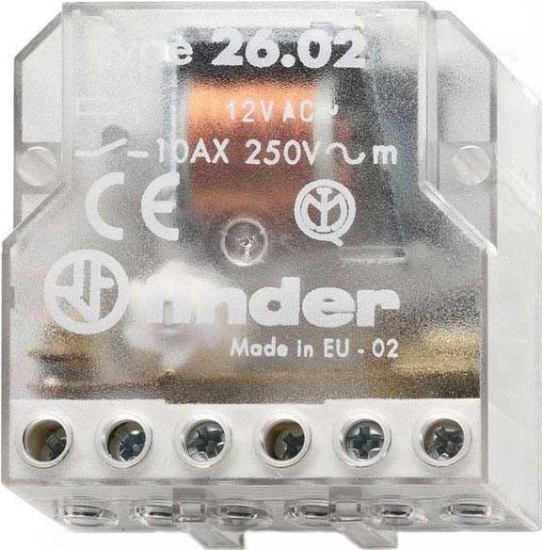 Imagine Releu pas cu pas Finder, montare în doză, 2 secvențe, 230V CA, 2ND, 10A