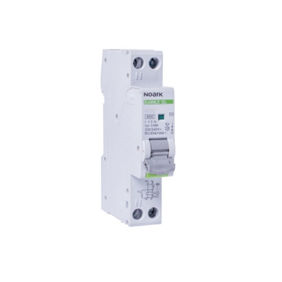 Imagine Întrerupător diferențial RCBO 20A 1P+N 30mA 6kA tip AC Curba B - Noark Ex9NLE EL 111149