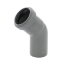 Imagine Cot polipropilenă pentru scurgere, gri, D 40 mm, 67 grade